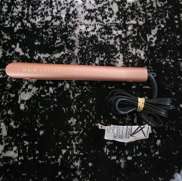 Hair Fetish Hedonist 1.25" Flat Iron with Japanese Tourmaline Plates Fire Opal - Picture 6 of 11